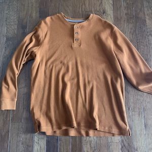 Mens quarter button down long sleeve